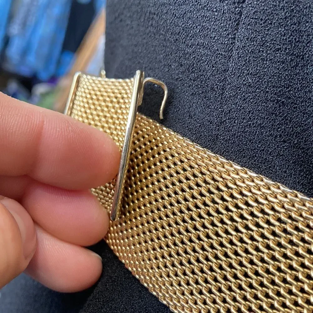 Vintage gold metal belt